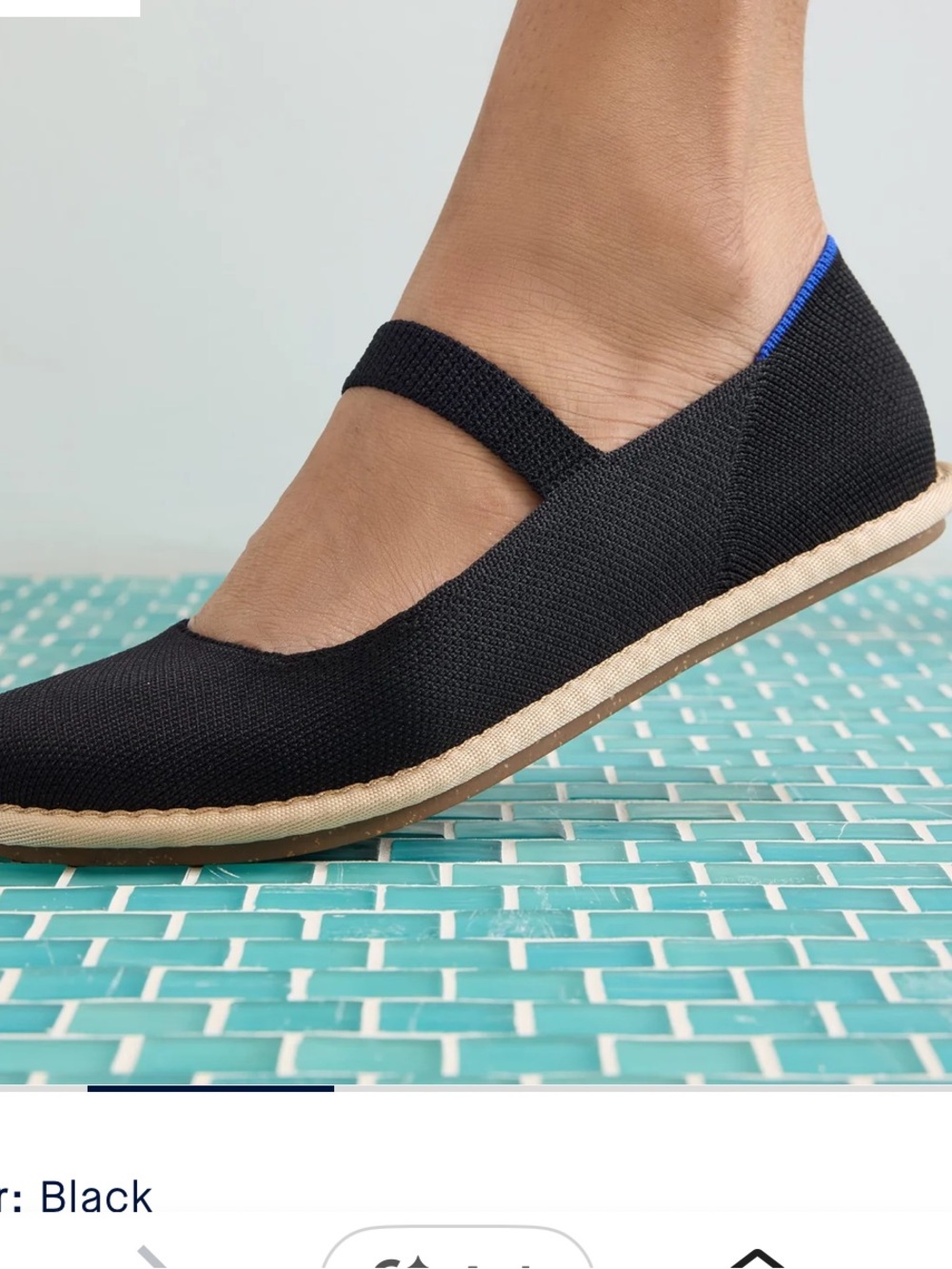 ROTHY’S The Cruiser Mary Jane, Black, Size 8.5, excellent